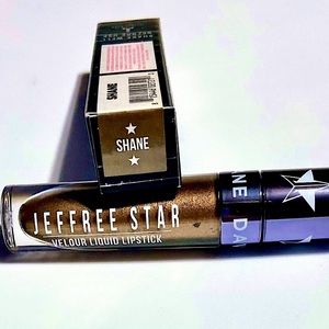 JEFFREE STAR Cosmetics Velour Liquid Lipstick SHANE Brown Metallic Shine NEW